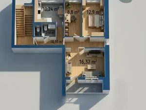 Prodej bytu 3+1, Hartmanice, 63 m2