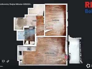 Pronájem bytu 2+kk, Praha - Kamýk, Hodkovická, 56 m2