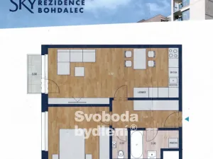 Pronájem bytu 2+kk, Praha - Michle, U plynárny, 59 m2