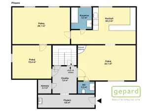 Prodej vícegeneračního domu, Středokluky, Lidická, 569 m2