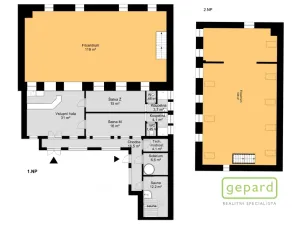 Prodej vícegeneračního domu, Středokluky, Lidická, 569 m2