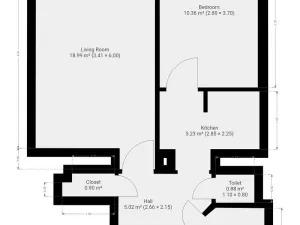Pronájem bytu 2+1, Praha - Libeň, Pod Kotlaskou, 48 m2