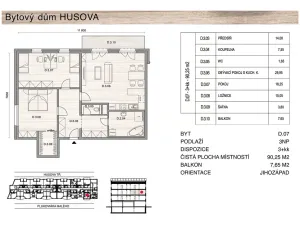 Prodej bytu 3+kk, České Budějovice, Plukovníka Malého, 90 m2