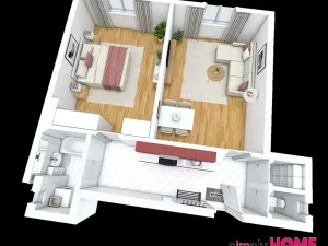 Prodej bytu 2+kk, Praha - Nusle, Táborská, 57 m2