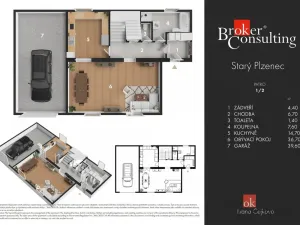 Prodej rodinného domu, Starý Plzenec, Luční, 231 m2