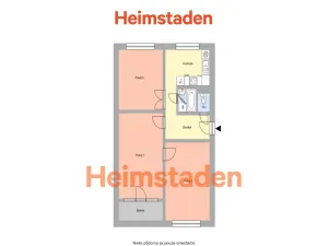 Pronájem bytu 3+1, Havířov - Město, Edisonova, 69 m2