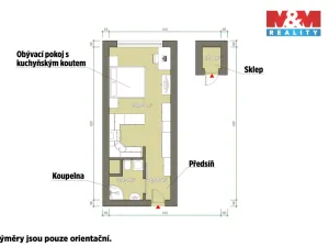Prodej bytu 1+kk, Praha - Háje, Bajkonurská, 26 m2