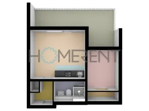 Pronájem bytu 2+kk, Praha - Řepy, U Lesoparku, 38 m2