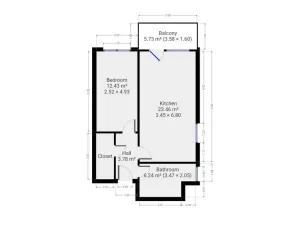 Pronájem bytu 2+kk, Praha - Střížkov, Makedonská, 51 m2
