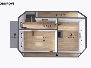 Prodej rodinného domu, Ostroměř, Domoslavická, 103 m2