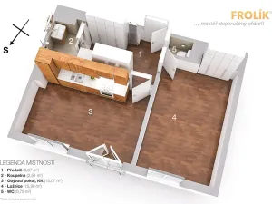 Pronájem bytu 2+kk, Praha - Dejvice, Velvarská, 40 m2