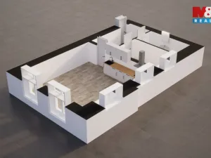 Pronájem bytu 2+kk, Jablonec nad Nisou, Růžová, 50 m2