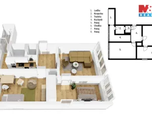 Prodej bytu 3+1, Náchod, Pražská, 57 m2