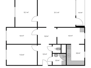 Prodej bytu 5+1, Stráž pod Ralskem, Mimoňská, 86 m2