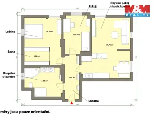 Pronájem bytu 3+kk, Mariánské Lázně - Úšovice, Dobrovského, 80 m2