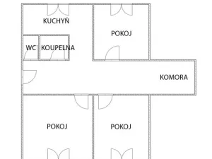 Prodej bytu 3+1, Most, Kpt. Jaroše, 62 m2