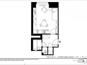 Prodej bytu 1+kk, Praha - Bubeneč, Zelená, 26 m2