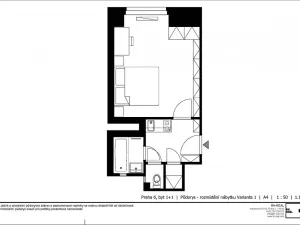 Prodej bytu 1+kk, Praha - Bubeneč, Zelená, 26 m2