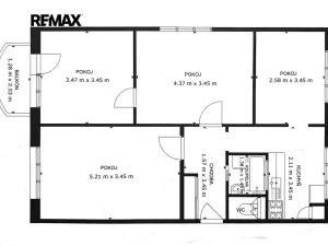 Prodej bytu 4+1, Kyjov, Sídliště Zahradní, 78 m2