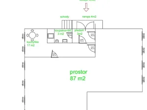 Pronájem obchodního prostoru, Rožnov pod Radhoštěm, 1. máje, 133 m2