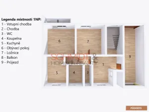 Prodej rodinného domu, Hustopeče, Herbenova, 437 m2