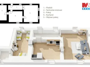 Prodej zemědělské usedlosti, Dříteň - Libív, 125 m2