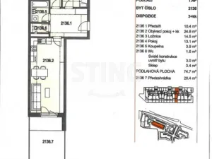 Prodej bytu 3+kk, Praha, Škrábkových, 75 m2