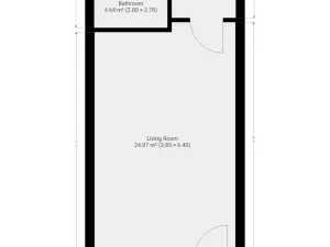 Pronájem bytu 1+kk, Praha - Vysočany, Poděbradská, 35 m2