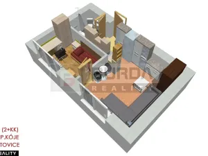 Pronájem bytu 2+kk, Neratovice, 28 m2