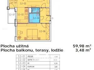 Prodej bytu 2+kk, Zlín, Podlesí II, 60 m2