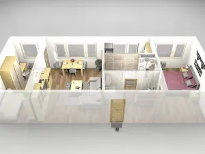 Pronájem bytu 3+1, Praha - Střížkov, Harrachovská, 52 m2