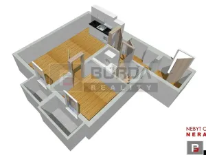 Pronájem bytu 2+kk, Neratovice, 35 m2