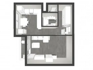 Pronájem bytu 1+1, Brno - Řečkovice, Renčova, 45 m2