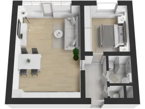 Pronájem bytu 2+kk, Praha - Záběhlice, Jabloňová, 33 m2