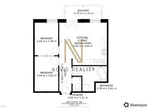Prodej bytu 3+kk, Vochov, 52 m2