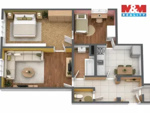 Prodej bytu 3+1, Oloví - Hory, 74 m2