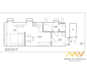 Pronájem bytu 2+kk, Hradec Králové, Střelecká, 38 m2