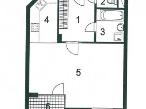 Pronájem bytu 1+kk, Praha - Stodůlky, Wiedermannova, 43 m2