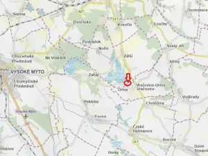 Prodej podílu lesa, Vračovice-Orlov, 2036 m2