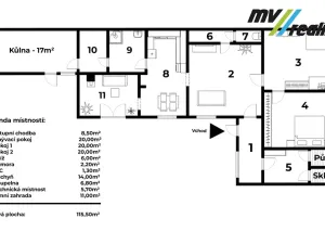 Prodej rodinného domu, Velké Přítočno, 115 m2