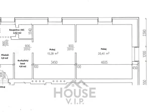 Prodej bytu 2+kk, Teplice, Souběžná, 56 m2