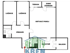 Prodej bytu 3+1, Praha - Troja, Velká skála, 97 m2