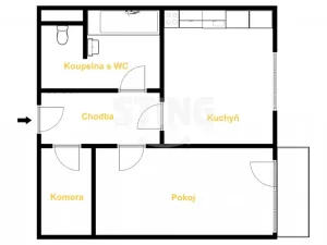 Prodej bytu 1+1, Jihlava, Na Vyhlídce, 44 m2
