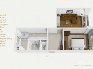 Prodej bytu 2+1, Kyselka - Radošov, 56 m2