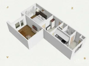 Prodej bytu 2+1, Kyselka - Radošov, 56 m2