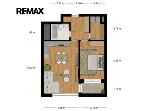 Pronájem bytu 2+kk, Praha - Kamýk, Zimova, 58 m2