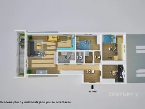 Pronájem bytu 4+kk, Liberec, Ostravská, 70 m2