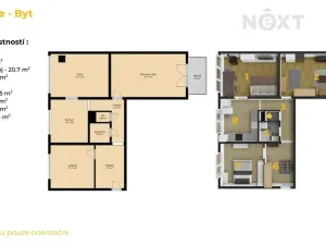 Prodej bytu 3+1, Nihošovice, 75 m2