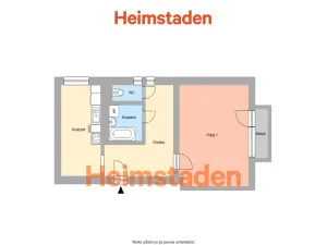 Pronájem bytu 1+1, Ostrava - Mariánské Hory, Hudební, 42 m2