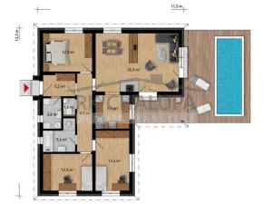 Prodej rodinného domu, Hosín, 104 m2